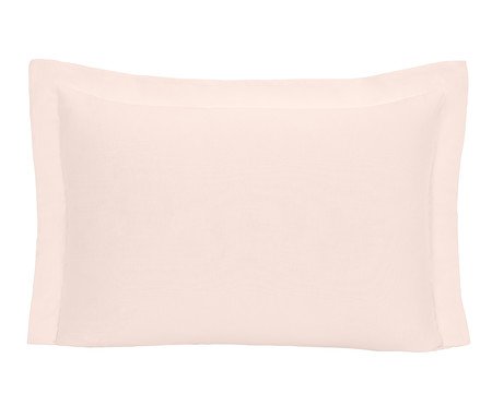 Fronha Aquarele Pós Berço Sal Rosa 200 Fios - 40X60cm | Westwing