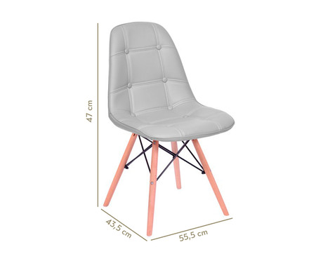 Cadeira Eames Botonê - Cinza | WestwingNow