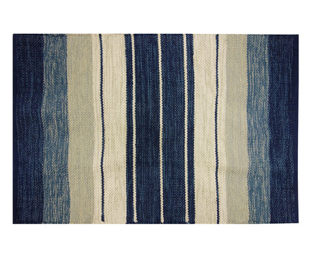 Tapete Indiano Kilim Basar Azul