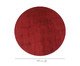 Tapete Shaggy Redondo Smooth Cereja, red | WestwingNow