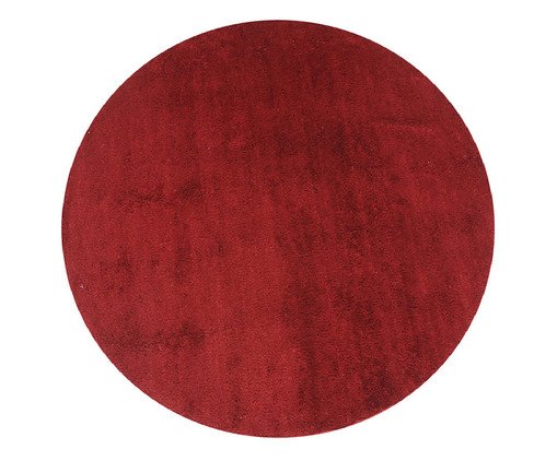 Tapete Shaggy Redondo Smooth Cereja, red | WestwingNow