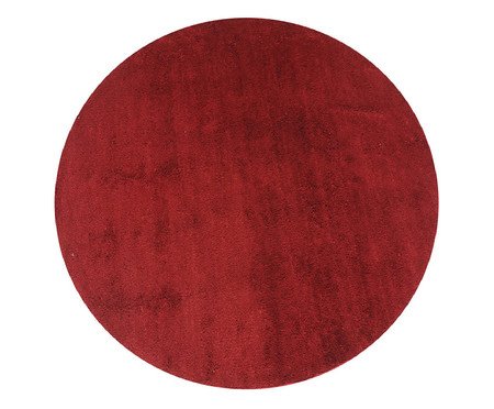 Tapete Shaggy Redondo Smooth Cereja | Westwing