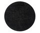 Tapete Shaggy Redondo Smooth Preto, black | WestwingNow