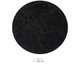 Tapete Shaggy Redondo Smooth Preto, black | WestwingNow