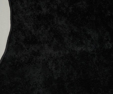 Tapete Shaggy Redondo Smooth Preto | Westwing