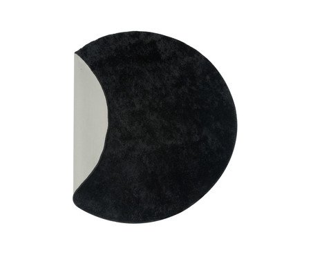 Tapete Shaggy Redondo Smooth Preto | Westwing