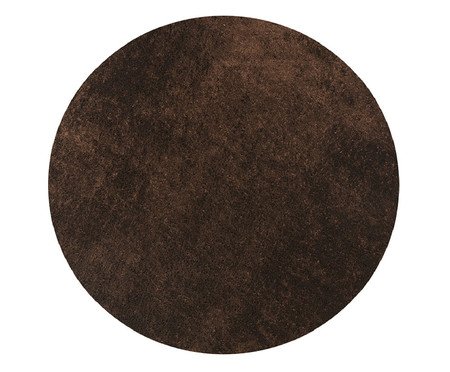 Tapete Shaggy Redondo Smooth Castor | Westwing