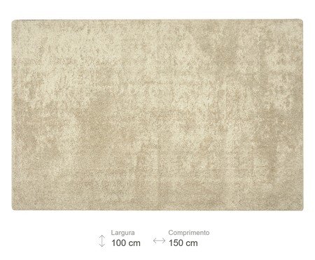 Tapete Shaggy Smooth Mescla Bege | Westwing