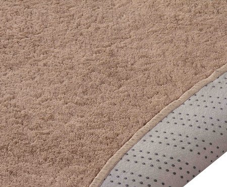 Tapete Shaggy Redondo Smooth Trigo | Westwing