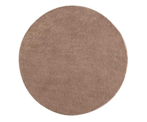 Tapete Shaggy Redondo Smooth Trigo, Off White | WestwingNow