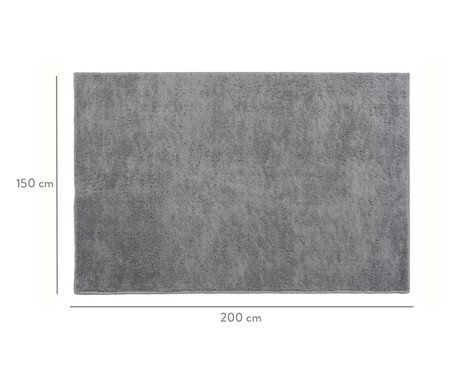 Tapete Shaggy Smooth Cinza | Westwing