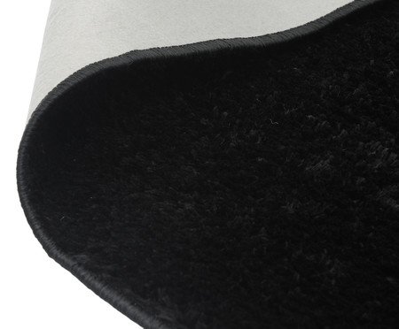 Passadeira Shaggy Smooth Preta | Westwing