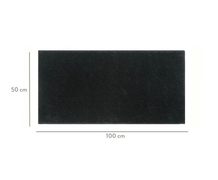 Passadeira Shaggy Smooth Preta | Westwing