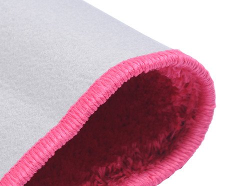 Passadeira Shaggy Beira de Cama Smooth Teen Pink | Westwing