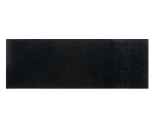 Passadeira Shaggy Corredor Smooth Preta, black | WestwingNow