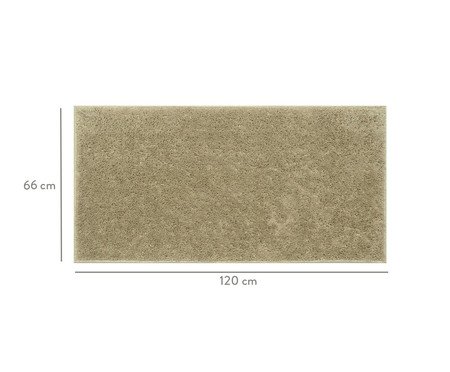 Passadeira Shaggy Beira de Cama Smooth Trigo | Westwing