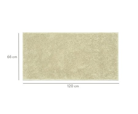 Passadeira Shaggy Beira de Cama Smooth Pérola | Westwing