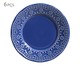 Jogo de Pratos para Sobremesa em Cerâmica Madeleine - Azul, Azul | WestwingNow