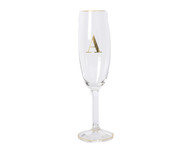 Taça para Champagne em Cristal Inicial Gold A | WestwingNow