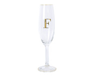 Taça para Champagne em Cristal Inicial Gold F | WestwingNow