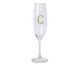 Taça para Champagne em Cristal Inicial Gold C, Transparente | WestwingNow