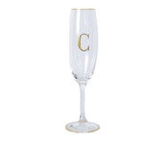 Taça para Champagne em Cristal Inicial Gold C | WestwingNow
