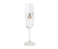 Taça para Champagne em Cristal Inicial Gold W | WestwingNow