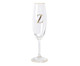 Taça para Champagne em Cristal Inicial Gold Z, Transparente | WestwingNow