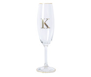Taça para Champagne em Cristal Inicial Gold K | WestwingNow