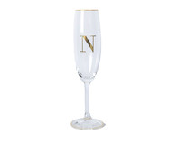 Taça para Champagne em Cristal Inicial Gold N | WestwingNow