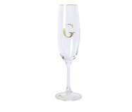 Taça para Champagne em Cristal Inicial Gold G | WestwingNow
