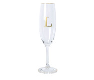 Taça para Champagne em Cristal Inicial Gold L | WestwingNow