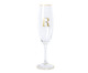 Taça para Champagne em Cristal Inicial Gold R, Transparente | WestwingNow