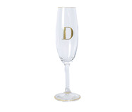 Taça para Champagne em Cristal Inicial Gold D | WestwingNow