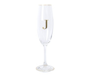 Taça para Champagne em Cristal Inicial Gold J | WestwingNow