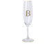Taça para Champagne em Cristal Inicial Gold B, Transparente | WestwingNow