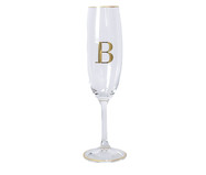 Taça para Champagne em Cristal Inicial Gold B | WestwingNow