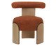 Poltrona Zoe em Boucle Terracota base Pecan, Terracotta | WestwingNow
