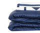 Duvet Casual Azul Marinho e Branco Solteiro, Branco | WestwingNow