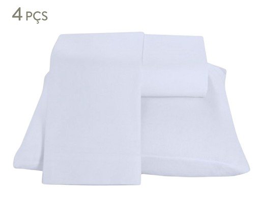 Jogo de Cama Basic Branco - Queen, Branco | WestwingNow