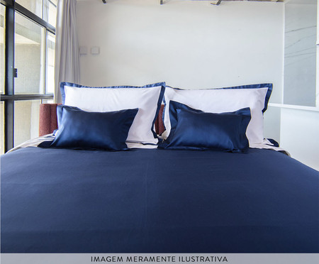 Duvet Casual Marinho Branco Queen | WestwingNow