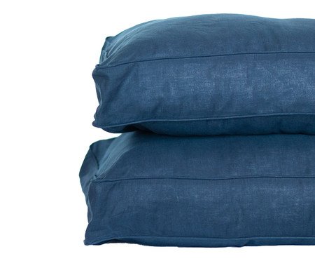 Super Fronha Avulsa Casual Linho Azul Marinho | Westwing