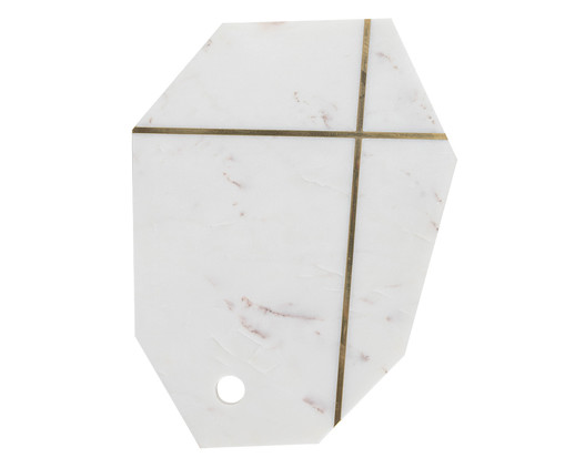 Tábua para cortes em mármore Ferrara Branco, white | WestwingNow