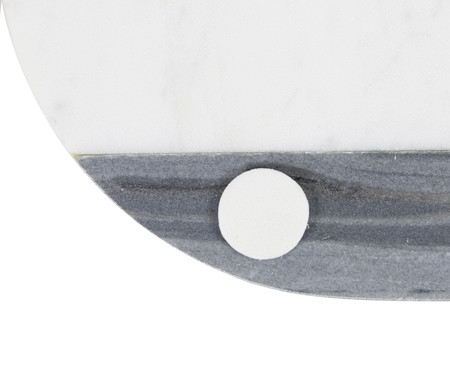 Tábua para cortes em mármore Forli Branco e Cinza | WestwingNow