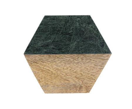 Jogo de Porta-Copos em mármore Luca Verde e Natural | WestwingNow