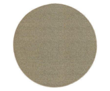 Tapete Redondo Boucle Plus Palha