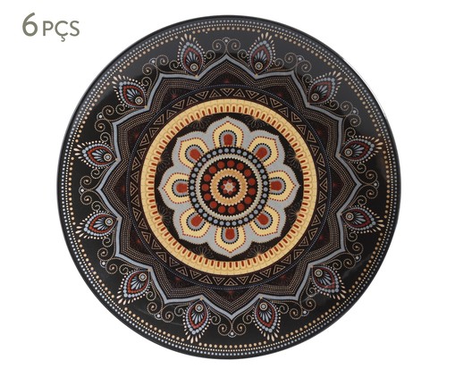 Jogo de Pratos Rasos em Cerâmica Coup Eufrates - Colorido, multicolor | WestwingNow