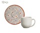 Jogo de Xícaras para Café e Pires em Cerâmica Coup Geometria - 06 Pessoas, Branco | WestwingNow
