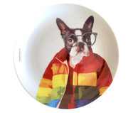 Prato em Porcelana Boston Terrier Fashion | WestwingNow