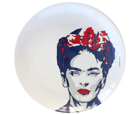 Prato de Porcelana Frida Kahlo Red&Blue Classic | WestwingNow